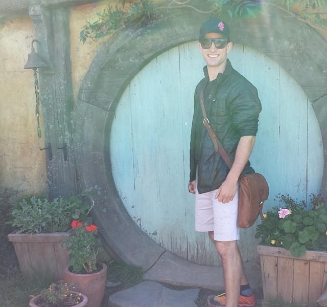 Hanging out at a hobbit hole.