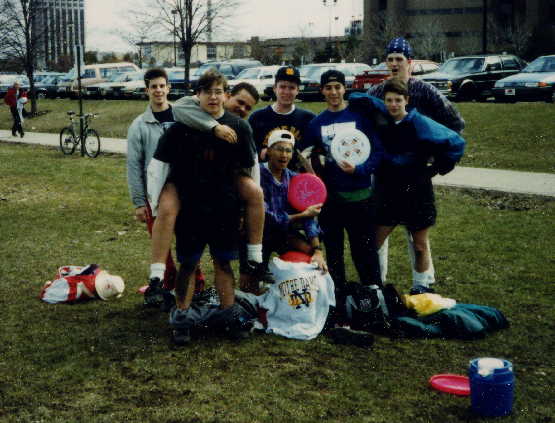 Tony with Notre Dame at their first tournament in 1992